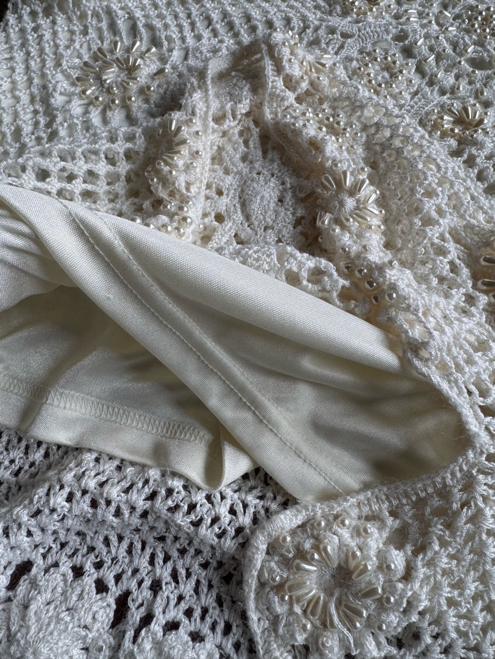 Peck & Peck Crochet Beaded Knit Sweater - Picture 10 of 14